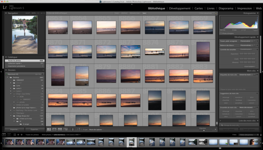 Lightroom, la bibliothèque