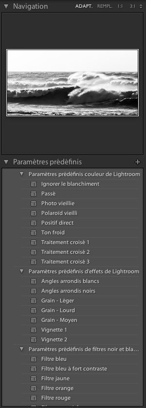 Détails du panneau