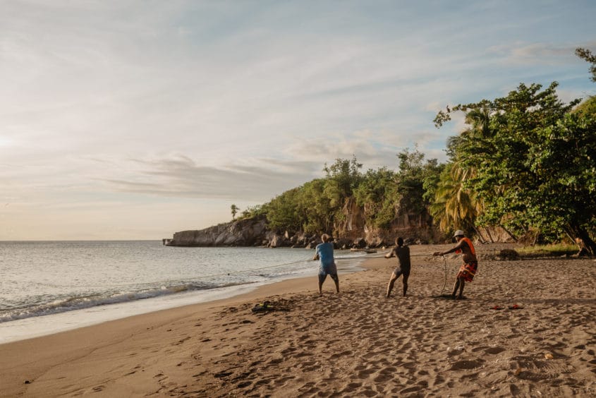 Les pécheurs de la plage de Salisbury, Dominique