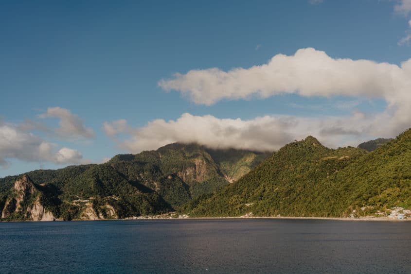 Vue depuis Scotts Head, Dominique