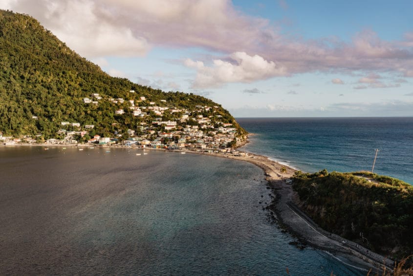 Vue depuis Scotts Head, Dominique