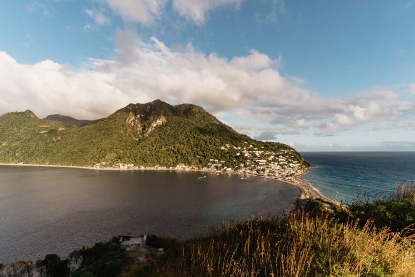Vue depuis Scotts Head, Dominique
