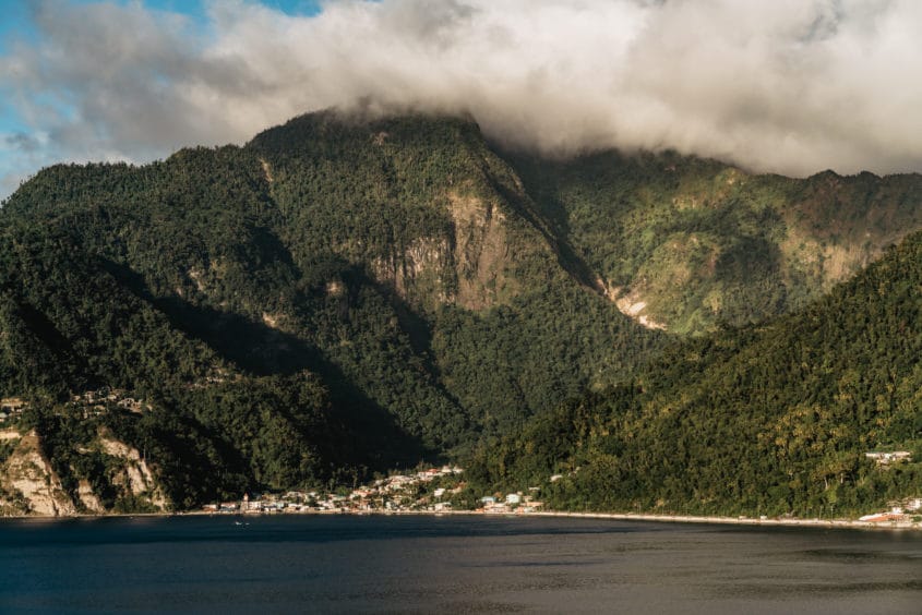 Vue depuis Scotts Head, Dominique