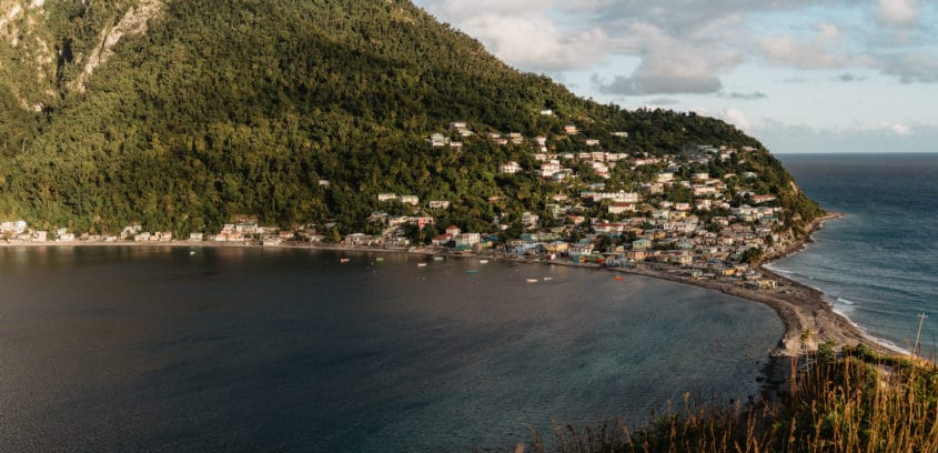 Vue depuis Scotts Head, Dominique